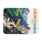 GR20-Trail, Korsika Frankreich Magnet (Horizontal)