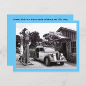 GR8 RETRO B&W RETIREMENT EINLADUNG (Vorne/Hinten)