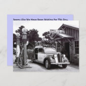 GR8 RETRO B&W RETIREMENT PARTY EINLADUNG INVENT (Vorne/Hinten)