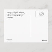 GR8 VINTAG PAZIFISCHE NORDWESTREISE AD ~ POSTCARD POSTKARTE (Rückseite)