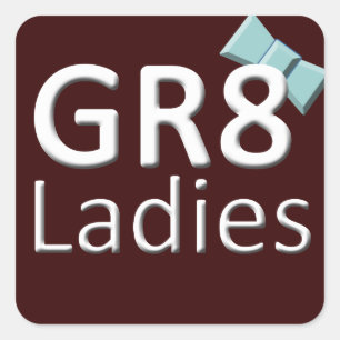 Gr8Ladies internationales Aufkleber-November-Logo Quadratischer Aufkleber