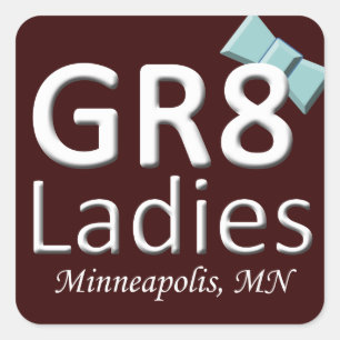Gr8Ladies MSP Aufkleber-November-Logo Quadratischer Aufkleber