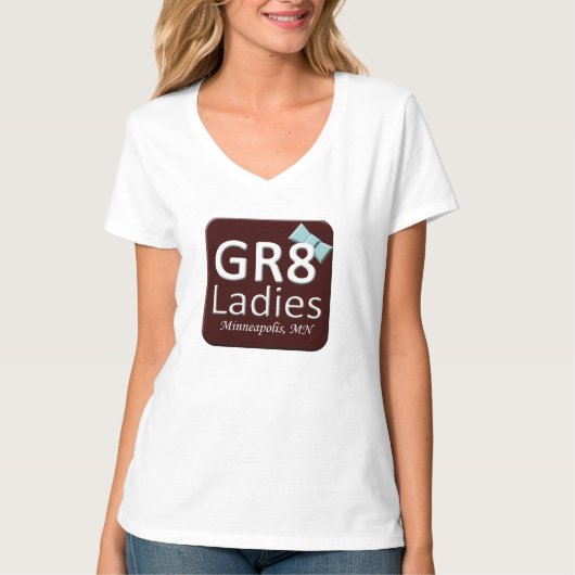 Gr8Ladies MSP T - Shirt V-Hals (Vorderseite)