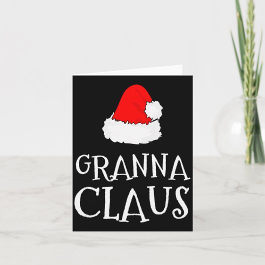 Gr Claus Christmas Santa's Pajama Family Matching Karte (Vorderseite)