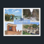GR Griechenland - Kreta - Postkarte<br><div class="desc">Reisen und PostCard Hier ist die Erinnerung an Ihren Urlaub in Griechenland. Dieses Bild enthält eine Darstellung der folgenden Orte: Kreta - Knossos - Elafonisi - Gortyn - Samaria Gorge - Panorama. Beeindrucken Sie Freunde und Familie mit einzigartigen Souvenirs von der großen Reise. Probier uns!</div>