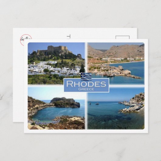 GR Griechenland - Rhodos - Postkarte (Vorne/Hinten)
