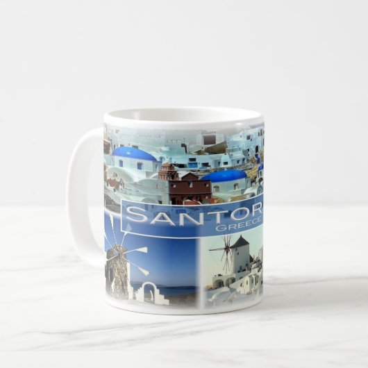 GR Griechenland - Santorini - Kaffeetasse (Vorderseite Links)