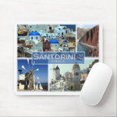 GR Griechenland - Santorini - Mousepad (Mit Mouse)