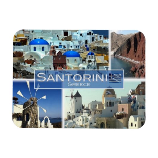 GR Griechenland - Santorini - Oia - Magnet (Horizontal)