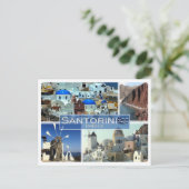 GR Griechenland - Santorini - Postkarte (Stehend Vorderseite)