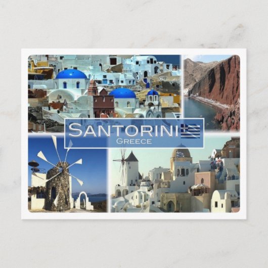 GR Griechenland - Santorini - Postkarte (Vorderseite)
