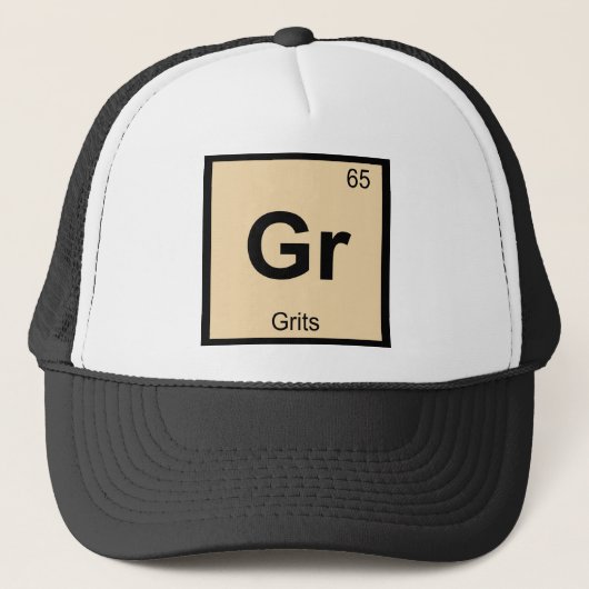 Gr - Grits Chemistry Periodic Table Symbol Truckerkappe (Vorderseite)