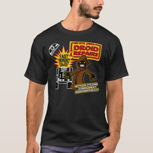 Gr&x27;Ate Jawa - Droid Repairs Essential T-Shirt (Vorderseite)