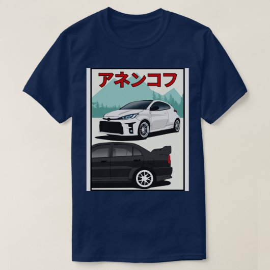 gr yaris vs evo T-Shirt (Design vorne)