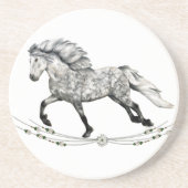 Grá Icelandic Horse Untersetzer (Vorne)