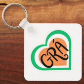 Grá - irische Liebe - irisch Schlüsselanhänger (Vorderseite)