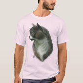 Grå Katt T Shirt (Vorderseite)