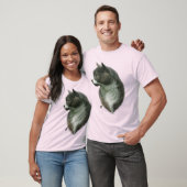 Grå Katt T Shirt (Unisex)
