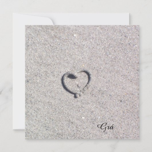 Grá/Liebe-Flachkarte (Vorderseite)