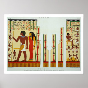 Grab 24, Sepulchral Kammer-Nr. 2, von Gizeh, Vol. Poster