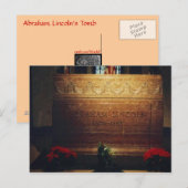 Grab berühmten zivilen Kriegs-Präsidenten Postkarte (Vorne/Hinten)