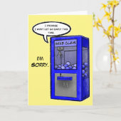 Grab Claw Machine Apology Card Karte (Gelbe Blume)