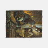 Grab des Horrors Fleecedecke (Vorderseite (Horizontal))