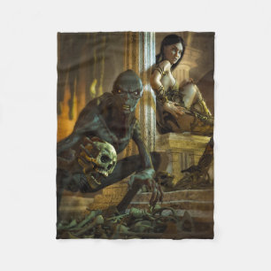 Grab des Horrors Fleecedecke
