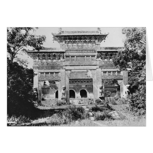 Grab des Kaisers Qing Taizong (Vorderseite (Horizontal))