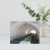 Grab des Propheten Daniel Samarkand Usbekistan Postkarte (Stehend Vorderseite)