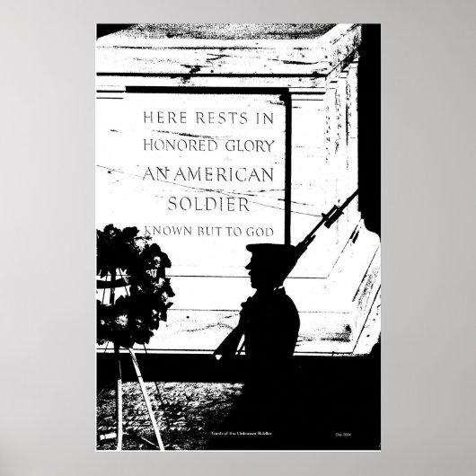 Grab des unbekannten Soldaten Poster (Vorne)