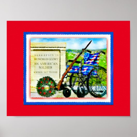 "Grab des unbekannten Soldaten" Poster (Vorne)