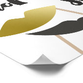 Grab einen Prop Charming Imitate Gold Foto Stand Poster (Ecke)