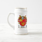 Grab-Familienwappen Bierglas (Links)