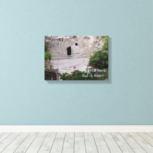 Grab Jesu Leinwanddruck (Insitu (Holzboden))