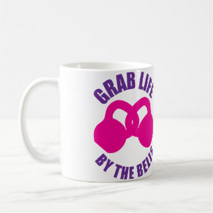 Grab Life by Bells - Kettlebell Kaffeetasse