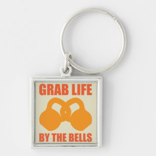 Grab Life by Bells - Kettlebell Schlüsselanhänger