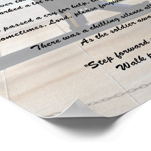 Grab unbekannter finaler Abschnitt Poster (Ecke)