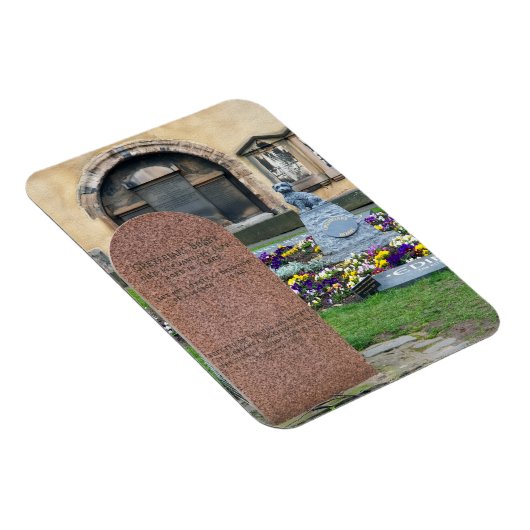 Grab und Schrein für Bobby in Greyfriars Kirkyard Magnet (Rechte Seite)