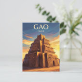 Grab von Askia Mali Postkarte (Stehend Vorderseite)