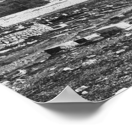 Grab von König David in Jerusalem Poster (Ecke)