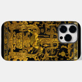 Grab von Pakal - Goldener Palenque Astronaut Case-Mate iPhone Hülle (Rückseite (Horizontal))
