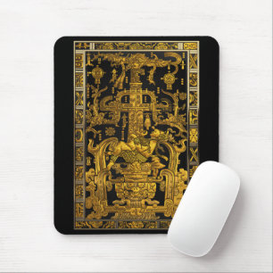 Grab von Pakal - Goldener Palenque Astronaut Mousepad