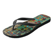 Grab von Pakal - Palenque Astronaut in Farbe Badesandalen (Schrägansicht)