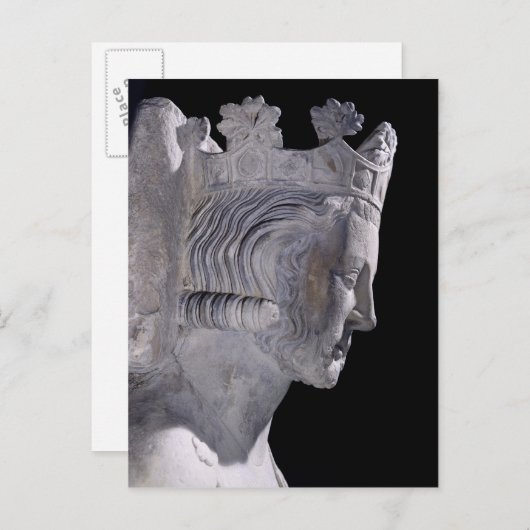 Grab von Pepin 'the Kurz' , König der Fränke Postkarte (Vorne/Hinten)