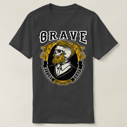 Grab vor Shave Bearded 2 T-Shirt (Design vorne)
