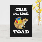 Grab yer Load, Toad - Funny Birthday Toad & Gesche Karte (Gelbe Blume)