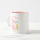 Grab Your Umbrellas Kitty Design Zweifarbige Tasse (Vorderseite Links)