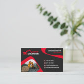 Grabarbeiten, Räumung von Flächen, Bau, Abbau Visitenkarte (Stehend Vorderseite)