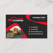 Grabarbeiten, Räumung von Flächen, Bau, Abbau Visitenkarte (Vorderseite)